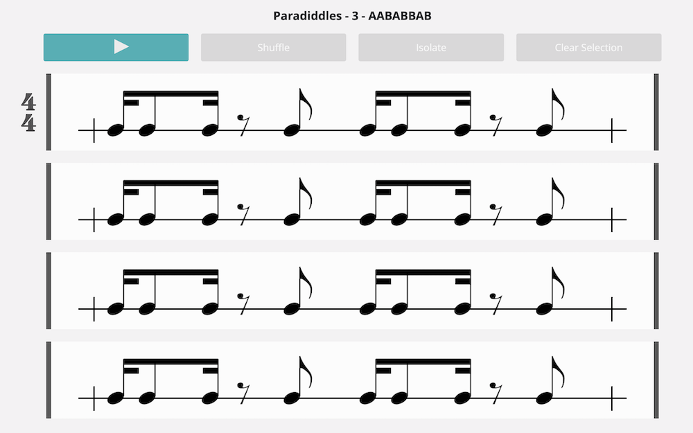 rhythmbot presets paradiddle